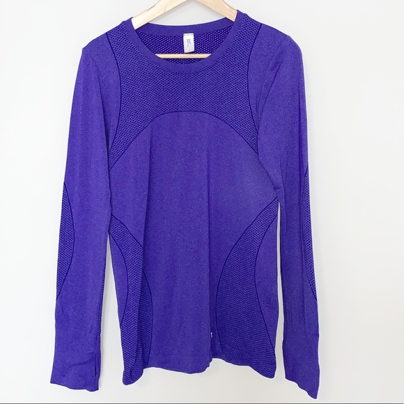 2/$30 Gapfit Purple Forme Long Sleeve Tee - SZ M - Picture 2 of 8